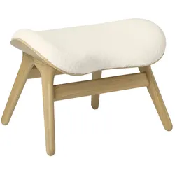 UMAGE - A Conversation Piece Ottoman, Eiche / Teddy weiß