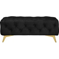 Home Affaire Polsterhocker Glynis Polyester 120 x 45 x 80 cm Grau