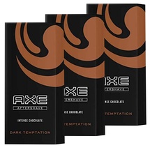 Axe 3 x Aftershave Dark Temptation Intense Chocolate je 100ml Rasur für den Mann