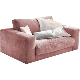 KAWOLA Doppelsessel MADELINE Cord 120 x 80 x 80 cm Rosa