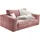 KAWOLA Doppelsessel MADELINE Cord 120 x 80 x 80 cm Rosa