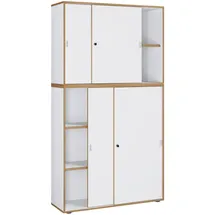 VCM Salia Aktenschrank 100 x 37 x 183 cm weiß