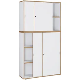 VCM Salia Aktenschrank 100 x 37 x 183 cm weiß