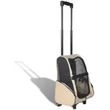 vidaXL Trolley für Haustiere 3-in-1 Faltbar Beige