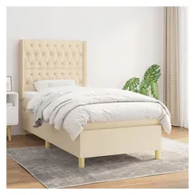 vidaXL Boxspringbett 90 x 200 cm Creme