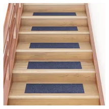 vidaXL Selbstklebende Treppenmatten 15 Stk. 76x20 cm Graublau