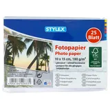 Stylex Fotopapier, 10 x 15 cm, 180 g, 25 Blatt, FSC
