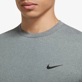 Nike Dri-FIT UV Hyverse kurzarm Fitnessshirt Herren 097 smoke grey/htr/black M
