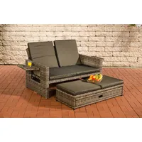 CLP Ancona 5 mm Loungesofa grau meliert/anthrazit 