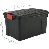Iris Ohyama IRIS S.A. 3er-Set Multi Boxen »SIA-60 Set, OF 3« schwarz, 39.5x35.5x59 cm