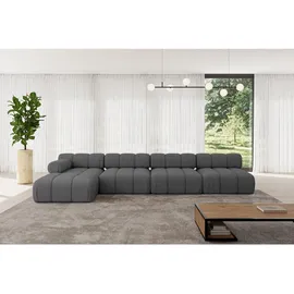 altdecor Eckcouch Polyester 6-Sitzer Grau