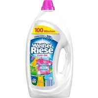 Weißer-Riese Waschmittel Color Gel, flüssig, Kalt-Aktiv, 4,5L, Waschladungen 100
