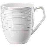 Rosenthal Becher TAC Gropius Stripes 2.0 Becher mit Henkel, Porzellan weiß