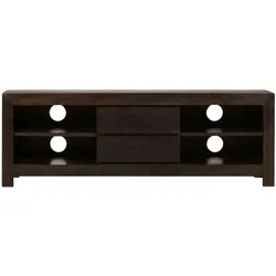 vidaXL TV-Schrank Akazienholz Massiv 120x30x40 cm Dunkelbraun