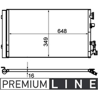Mahle AC 630 000P Kondensator Klimaanlage