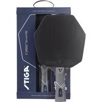 Stiga Cybershape Future Tischtennisracket, Truls Möregårdh, revolutionärer 3-Sterne-Tischtennisschläger mit sechseckiger Form, Aufstrebende Spieler, Schwarz
