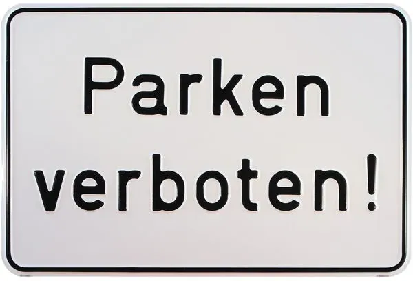 Parkplatzschilder - Parken verboten