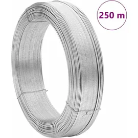vidaXL Zaun-Bindedraht 250 m 2,5 mm Silber