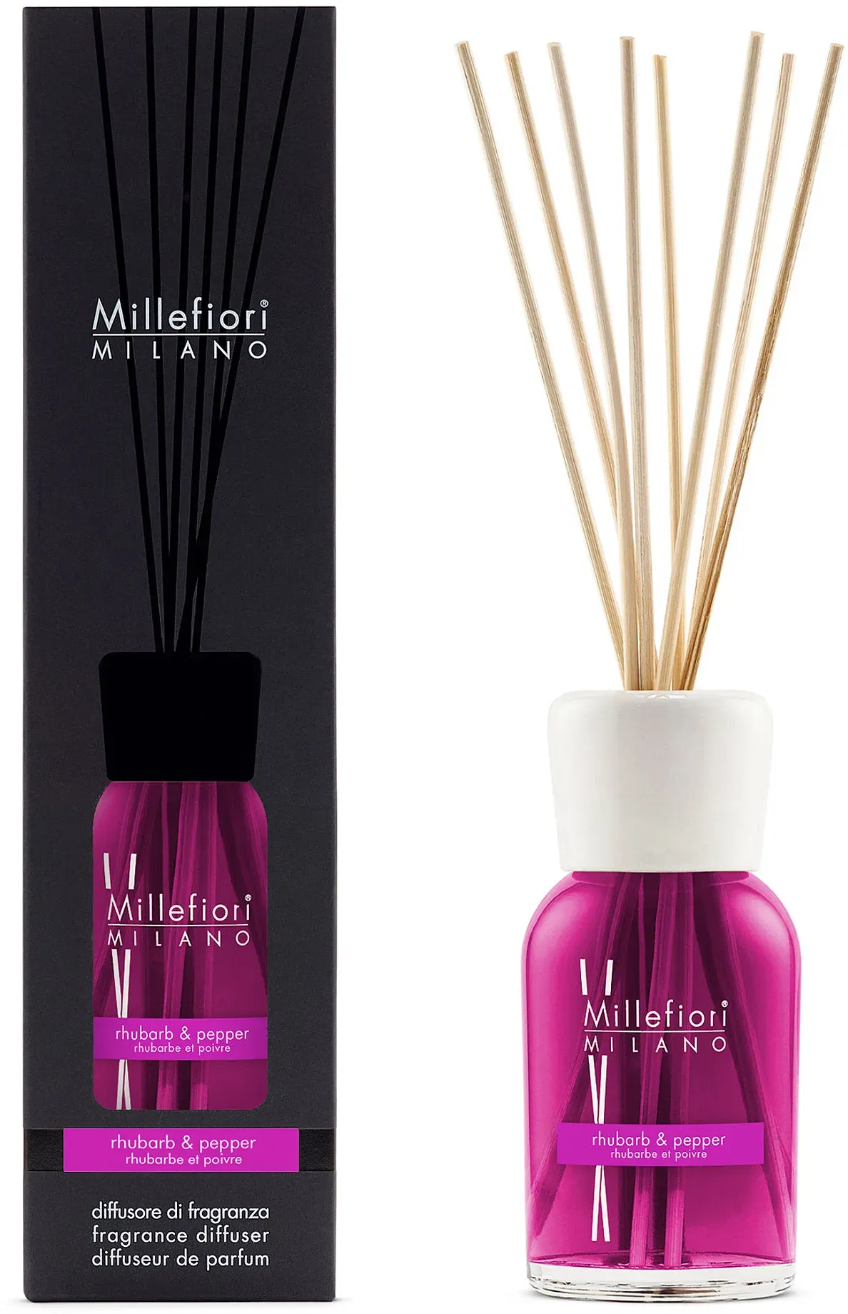 MILLEFIORI MILANO Raumduft Diffuser 500 ml RHUBARB & PEPPER