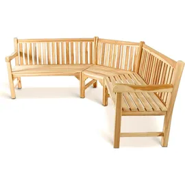 SAM Outillage Gartenmöbel Set 4tlg mit Eckbank Teak Gartentisch ausziehbar 120-170 cm Madera/aruba
