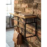 KADIMA DESIGN Wandgarderobe Mango Massivholz Braun