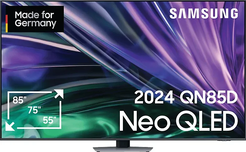 SAMSUNG GQ85QN85D QLED TV (Flat, 85 Zoll / 214 cm, UHD 4K, SMART TV, Tizen)