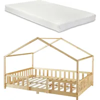 [en.casa] Kinderbett Treviolo 140 x 200 cm Kiefer naturbelassen