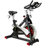 JOROTO Ergometer Heimtrainer X2 - Hometrainer Fahrrad mit Kraftvoller Magnetbremse & Riemenantrieb Speedbike Indoor Cycling Bike Ink. LCD Display (Darstellung in KM) - ca. 150kg Belastbar