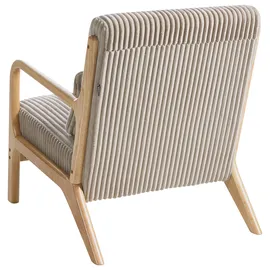 Beliani Sessel SORSELE Cord 72 x 71 x 70 cm Beige