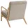 Beliani Sessel SORSELE Cord 72 x 71 x 70 cm Beige