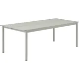 Muuto Linear Gartentisch 220 x 90 x 75 cm Grau