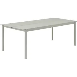 Muuto Linear Gartentisch 220 x 90 x 75 cm Grau