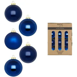 24 Weihnachtskugeln Glas 3cm Christbaumkugeln Weihnachtsbaumkugeln Weihnachten Christbaumschmuck Weihnachtsbaumschmuck Dunkelblau Royalblau