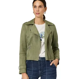 Zero Velourslederjacke mit Reißverschluss Pale Khaki,40 | Gr.: 40