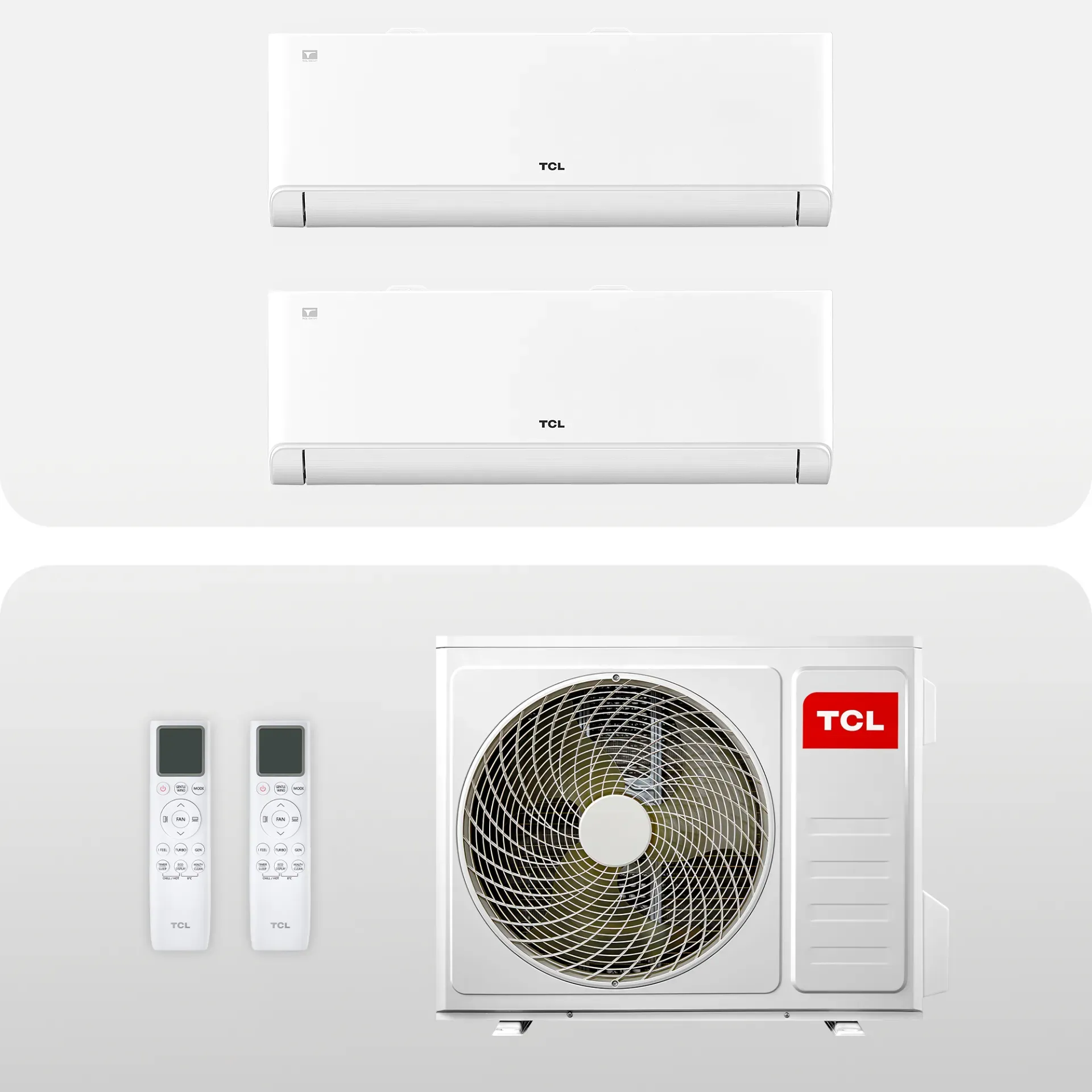 TCL Multisplit Klimaanlage 2 x 9.000 BTU (2,6kW) - WiFi - BreezIn