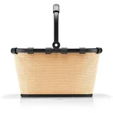 reisenthel carrybag XS Raffia Black – Kleiner Stabiler Korb im XS Format Kleiner Variante der Einkaufsikone praktische Innentasche – Elegantes, wasserabweisendes Design - 33,5 x 21 x 19,5 cm (B x H x T)