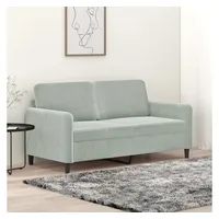 VidaXL 2-Sitzer-Sofa Hellgrau 140 cm Samt