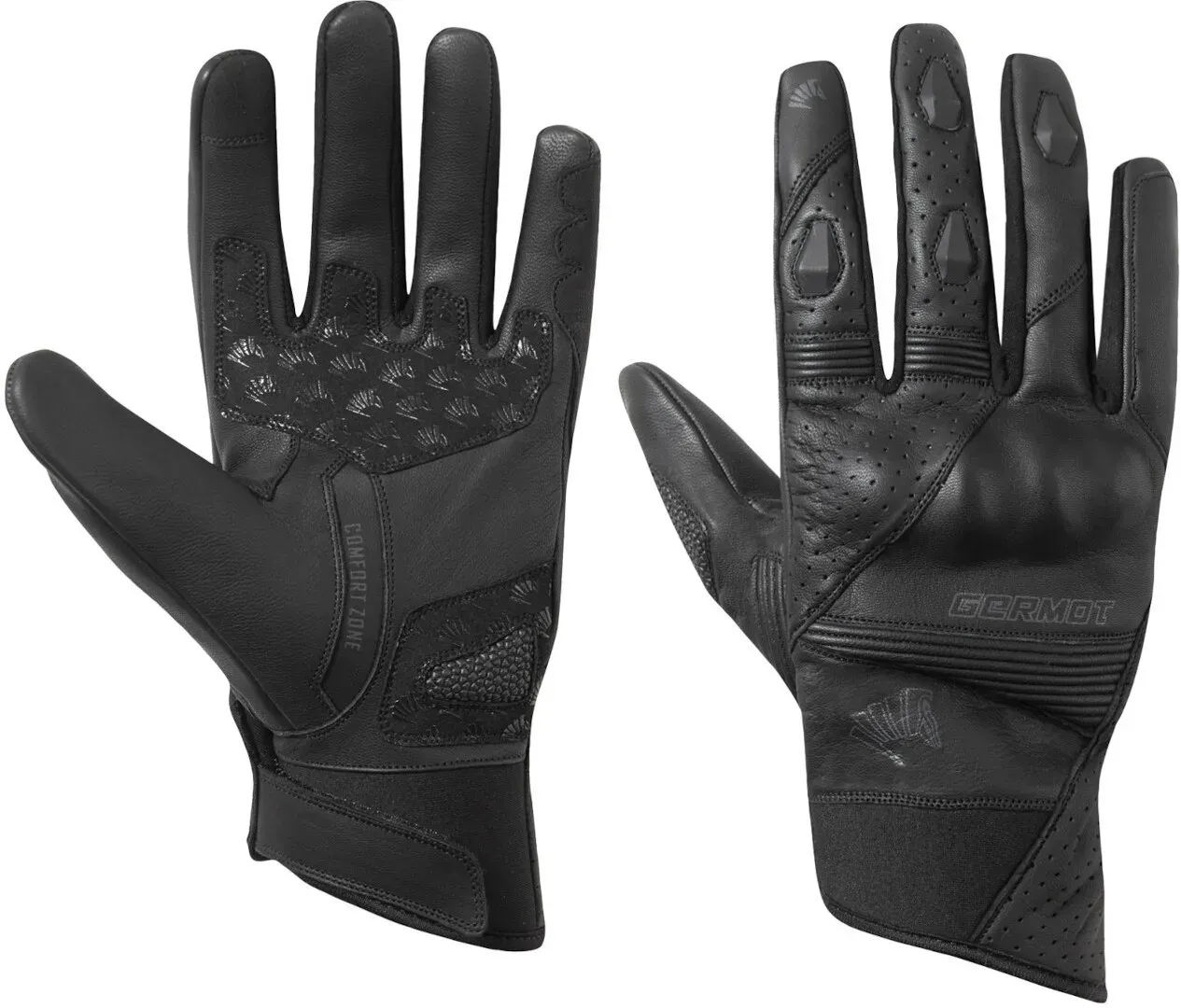 Germot Thompson Motorfiets handschoenen, zwart, 2XL