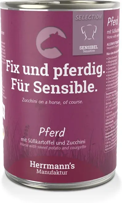 Herrmann's Manufaktur Sensitiv Pferdefleisch 400 g