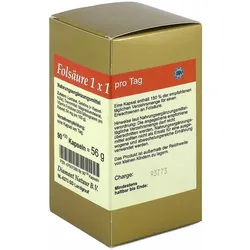Folsäure 1x1 Pro Tag Kapseln
