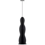 Alessi Pulcina MDL11 B - Rührbesen für Milchaufschäumer im Design, aus Thermoplastischem Harz, Schneebesen aus Stahl und Wiederaufladbarer Akku, Schwarz