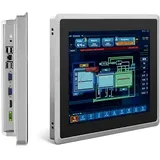 SunKol 12,1 Zoll lüfterloser Industrie-Panel-PC, All-in-One Panel-PC mit kapazitivem Touchscreen, 2xUSB2.0, 2xUSB3.0, HDMI, 2xRS232, LAN (I5-7200U, 8 GB RAM, 512 GB SSD)