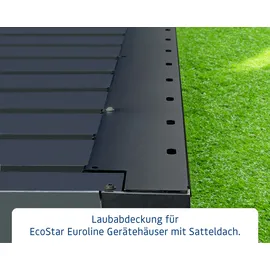 Hörmann Laubabdeckung Euroline 9005 320 x 11 x 1,4 cm Schwarz