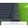Hörmann Laubabdeckung Euroline 9005 320 x 11 x 1,4 cm Schwarz