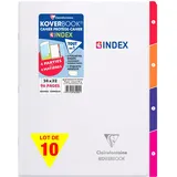 Clairefontaine 10x KB 4 INDEX, PIQ Incolore 96p 24X32 SEYES- Farblos 981494C