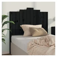 VidaXL Kopfteil Schwarz 106x4x110 cm Massivholz Kiefer