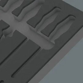 WERA Schaumstoffeinlage ohne Bestückung 344 x 392 x 30 mm schwarz