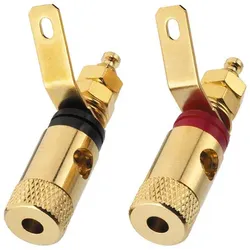 MONACOR BP-260G, speaker terminals, Gold, Gold