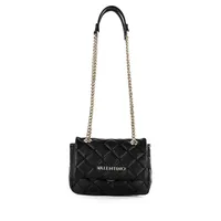 Valentino Ocarina Flap Bag Kunstleder Black/Gold