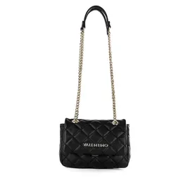 Valentino Ocarina Flap Bag Kunstleder Black/Gold